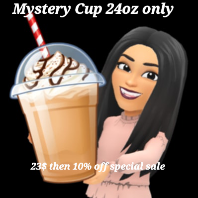MYSTERY CUP 24OZ CAN BE GLITTER DRIP OR LAVA